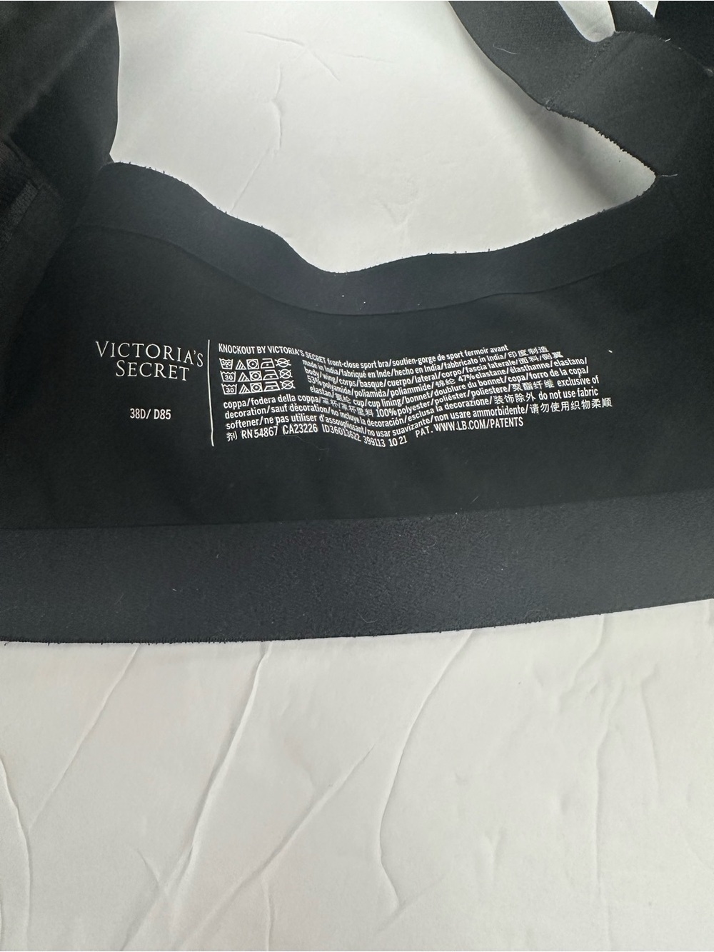 Victoria's Secret Black Molded T-Shirt Bra Size 38D - Picture 7 of 8